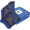 Ciocca Calze Uomo Corte Fantasia, Fresco cotone morbide resistenti colorate - Scatola Regalo - Calzini 3/6 Paia [BXCS6C_RIG_11_1]