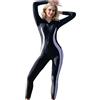 BEACHKINI Costume da Bagno Intero a Maniche Lunghe per Donna Abbigliamento da Surf Stampato Costume da Bagno Rash Guard Tuta da Sub,Grigio,EU46-48