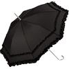 VON LILIENFELD® Ombrello Parasole Sposa Apertura Automatica Antivento Donna Mary nero