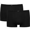Mey Confezione da 2 pantaloni da uomo - 46021 Dry Cotton - Shorty senza intervento - Boxer regolabili - biancheria senza cuciture laterali, 2 x nero., XL