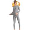 Fomolom Set di Biancheria Intima Termica da Uomo - Biancheria Intima Termica Lunga da Uomo - con Lo Strato di Base Superiore e Inferiore Ultra Morbido - Regali per Uomini con Scatola, Grigio, L