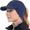 GADIEMKENSD Women's Winter Reflective Fleece Ponytail Hat with Drop Down Ear Warmer for Outdoor Activity cap