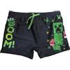 Fashion UK Minecraft Creeper - Costume da bagno, Nero , 140