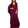 YouKD Abito lungo da donna stile caftano, bohémien, costume da bagno, copricostume da spiaggia, vestaglie, taglia unica, abbigliamento per la casa