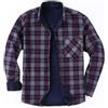 Modaworld Camicia da Uomo in Stile Casual Plaid Flanella A Quadri Camicia Imbottita da Lavoro di Cotone Cappotto Invernale