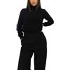 Win's Maglione a collo alto in cashmere da donna. Made in Italy