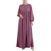 Generic Abiti musulmani per le donne a maniche lunghe Abaya Dubai Abiti islamici Vestiti arabi Abito da preghiera caftano arabo Abito da preghiera musulmano islamico Vintage Abaya