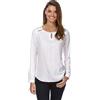 Vincenzo Boretti Blusa, Taglio Giusto, Scollo a Barca Bianco/Blu Scuro S