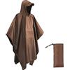 HYCOPROT Poncho Impermeabile, Multifunzionale Impermeabile 210T Oxford Riutilizzabile Pioggia con Cappuccio e Tasca Sul Petto, Poncho Antipioggia per Trekking Campeggio Pesca Escursione