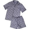 R Revise Revise RE-950 - Pigiama corto da uomo - Accappatoio da uomo - 100% cotone, M