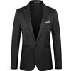 aaSccex Blazer da uomo casual giacca leggera da uomo giacca parka da uomo giacche softshell giacche e cappotti da uomo lavoro per uomo abito UK slim fit un solido abiti da lavoro abiti da festa di nozze, Nero