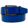Emila Cintura blu elettrico elegante uomo senza cuciture cinta cerimonia ragazzo artigianale x abito per pantaloni semi lucida spazzolata 3,5 cm abbrasivata classica matrimonio 115 Vera Pelle Blu elettrico