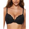 Wingslove Reggiseno Donna Pizzo Sexy Push Up con Ferretti e Imbottitura - Supporto Ottimale per Curve Sensuali