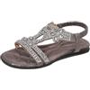 Generico Sandali Donna Eleganti, Sandali Donna Estive, Sandaletti Bohémien, Casual Open Toe Sandali, Plateau Mules Estate Strass Scarpe Con Zeppa, Estivi Eleganti e Comodi da Spiaggia