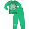 Celtic F.C. Pigiama lungo mimetico Celtic Football Club per ragazzi, Verde, 14-15 Years