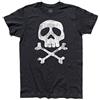 3styler T-Shirt Uomo Teschio Jolly Roger Flag Bandiera Pirata - Capitan t-Shirt - Linea Classic - 100% Cotone 185 gr/mq (L, Nero)