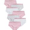 NEXT Ragazza Confezione da 7 Slip a Vita Bassa Pink/Grey 9 Anni-10 Anni
