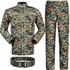 HANSTRONG GEAR H World shopping tattico militare da caccia combattimento BDU uniforme tuta camicia e pantaloni con cintura Woodland Digital AOR2, AOR2