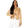 Nina Carter J212 - Giacca in jeans slim da donna - Giacca stretch, colorata, con colletto Kent, tasche - Per la primavera, l'estate, la mezza stagione, L