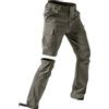 VPQILH Pantaloni Trekking Uomo con Zip off Pantaloni Rimovibili Pantalone 2 in 1 Pantaloncini impermeabili da Uomo Cargo Pantalone con Tasche Montagna Escursionismo Traspirante Asciugatura Rapida All'aperto