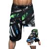Generico Costumi Uomo Mare Costume Boxer Lungo Nero Pantaloncini Corto Taglie Forti Asciugatura Rapida Firmati da Short Elasticizzato 4XL Slip Pantaloncino XXXL Bermuda Shorts Fantasia Surf,Nero,L
