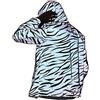 NewL Giacca leggera riflettente da uomo e da donna, stile a rete, impermeabile, con zebra, Grigio, S