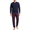Generico Pigiama Caldo Cotone Uomo Interlock Garzato (Peso 200 gr Metro lineare) Pigiama Uomo Invernale Lungo, Pigiami 100% Made in Italy Disponibili dalla M alla 3XL (3XL, Polonia Blu)