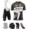 XRLQZH Abbigliamento ciclismo uomo salopette completo Ciclismo Uomo Maglia Maniche Corte Squadra Professionale manica corta abbigliamento bici pantaloncini con bretelle set gel pad