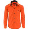 GILLSONZ A7vDa 86Bis158 - Camicia per bambini a maniche lunghe facile da stirare 10 colori Colore: rosa. cm