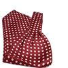 Avantgarde Ascot Uomo a Pois in Seta Made in Italy Colori e Misure a Scelta (Taglia Unica, Bordeaux a Pois Grandi Panna)