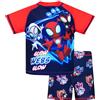 Marvel Costume da Bagno | Spiderman Costume Piscina Bambino | Costumi da Bagno da Ragazzo| Blu | 6-7 Anni