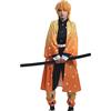 CR ROLECOS Kimono Cosplay Kanroji Mitsuri Tomioka Giyuu Completo Set Costume Anime Halloween, M