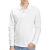 BAKER'S - Polo Manica Lunga in Tessuto Piquet (IT, Testo, M, Regular, Regular, Bianco)