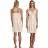 ANDRA Sottoveste Spallina Sottile Ricamata in Raso (IT, Testo, XXL, Regular, Regular, chmpagne/Beige)