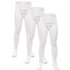 A2Z 4 Kids Ragazze Cotone Ricco Uniforme Scuola Collant Imballa Del 3 Caldo - UF Tights White 3 Pack 9-10