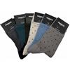 eMMe SQUARE - Calzini Uomo Cotone al Polpaccio - 6 Paia Fantasia Pois e Righe - Calze CORTE Traspiranti, Morbide e Resistenti - Eleganti e Casual - Multipack Elegante Uomo (Pois - Righe Chiari)
