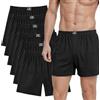SGS Boxer Uomo Morbidi e Larghi - Mutande Uomo a Pantaloncino in 100% Cotone, Mutande a Pantaloncino, Confezione da 10 o 6 - Boxer Uomo Cotone di Tela