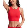 CRZ YOGA Racerback Taglio Corto Top Bikini | Imbottito, Coppa A-D, Scollo Alto, Nuoto, Tankino da Bagno per Donna