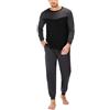 Marvmys Pigiama Uomo Cotone Manica Lunga Pantaloni con Tasche