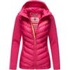 Navahoo Giacca in pile ibrida da donna con cappuccio e per escursionismo B852, Colore: rosa., S