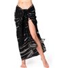 PANASIAM Sarong tiedye style, black white, 190x116cm