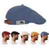 bergxperten Gentiluomo Berretto Estivo, Coppola Uomo Estiva Regolabile Berretto Piatto Basco Leggero Cotone Traspirante Profilo Basso Cappello Casual Unisex Protezione Solare Cappello Urbano