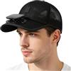 Genérico Cappello solare con ventola, protezione UV ricaricabile, cappello regolabile e rinfrescante per pesca, per esterni, spiaggia, estate, vacanze, campeggio, escursionismo, viaggi, adulti, uomini e donne