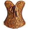 Generico Corsetto Nero Donna - Corsetto Top Donna Elegante Bustino Corsetti Stringivita Bustier Black Corset Nero Pizzo Gothic Costume Halloween Curvy Steampunk Corpetto Modellante