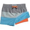 maamgic Costume Bambino Asciugatura Rapida 2 in 1 Pantaloncini Corti con Compressione e Coulisse Regolabile, Costume Ragazzo Spiaggia Sport Nuotare, 2-16 Anni,Gradiente-Grigio-Blu,8 Anni
