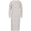 Zeitlos Camicia da Notte Donna Manica Lunga a Fiori, Farbe:off-White, Größe-Damen:2XL
