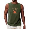 Voqeen Canottiera Uomo Estiva Classica Maglietta Senza Maniche Girocollo Canotta Fitness Leggera Tank Top per L'Estate Vacanze al Mare Allenamento in Palestra