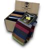 Lucchetti Socks Milano Scatolina Idea Regalo 6 Paia Calze Fantasia Uomo Lunghe Made in Italy Colorate Invernali Pois Righe Confortevoli (Taglia unica, Set Mon Petite Chiot)