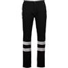 Ergos Workwear Payper Engine Stretch Reflex Pantalone da Lavoro in Twill Stretch Cotone Bande retroriflettenti Chiusura Zip Multitasche