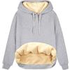 heekpek Felpa Donna con Cappuccio Invernale Felpa Pile Caldo Oversize Pesante Felpe Basic da Donna Fodera in Sherpa Casual Sweatshirt Hoodie